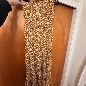 One shoulder floral dress